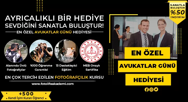 Avukatlar Günü Fotoğrafçılık Kursu Kampanyası