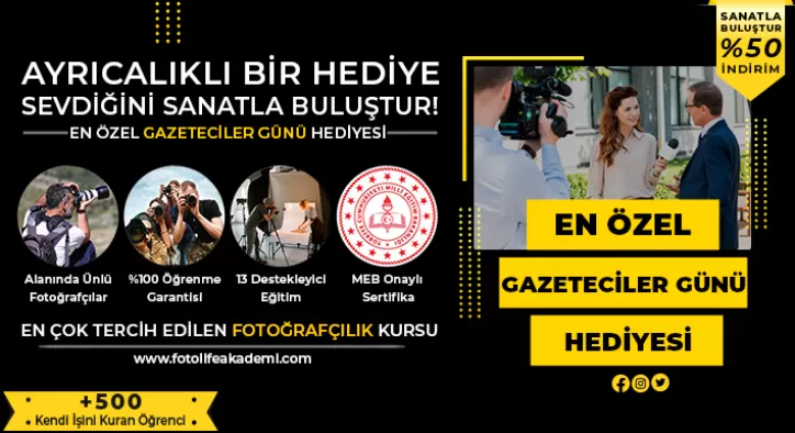 Gazeteciler Günü Fotoğrafçılık Kursu Kampanyası