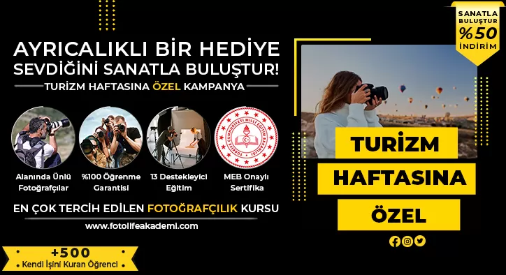 Turizm Haftası Fotoğrafçılık Kursu Kampanyası